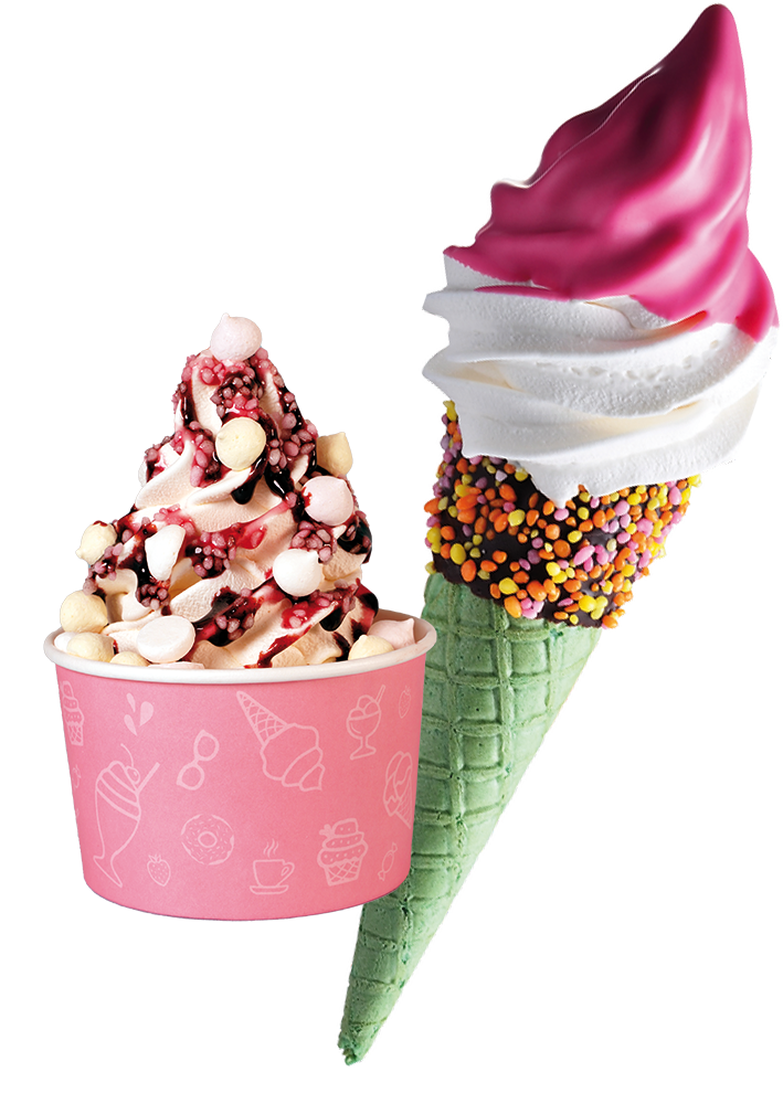 Softly Dubai colorful soft serve ice creams